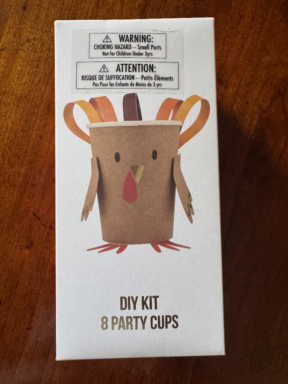 Meri Meri NEW Thanksgiving DIY Kit 8 Party Turkey Cups